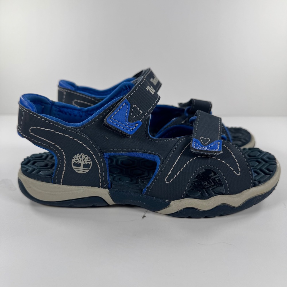 Timberland Adventure Seeker Navy Blue Boys Sandals A105H Size 13 Kids‎